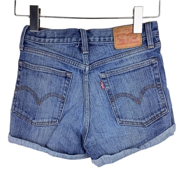 LEVI’S WEDGIE WHITE OAK CONE VINTAGE STYLE JEANS SHORTS - Picture 7 of 13